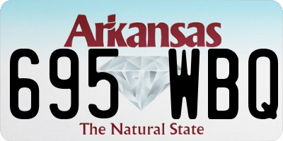 AR license plate 695WBQ