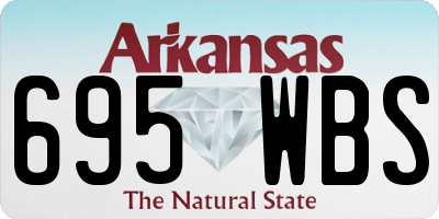 AR license plate 695WBS