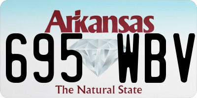 AR license plate 695WBV