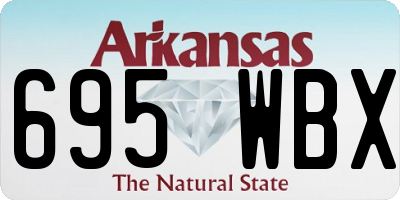 AR license plate 695WBX