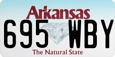 AR license plate 695WBY