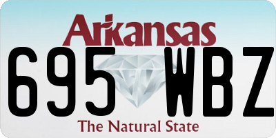 AR license plate 695WBZ