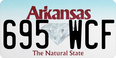 AR license plate 695WCF