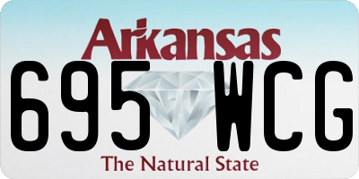 AR license plate 695WCG