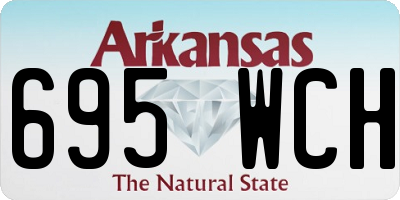 AR license plate 695WCH