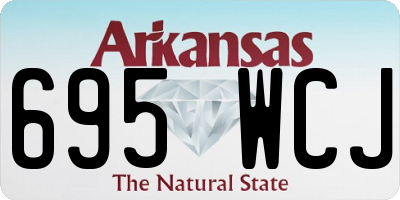 AR license plate 695WCJ