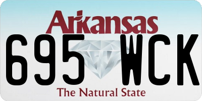 AR license plate 695WCK