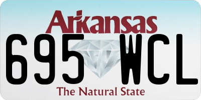 AR license plate 695WCL