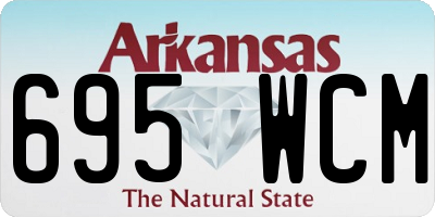 AR license plate 695WCM