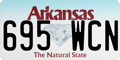 AR license plate 695WCN
