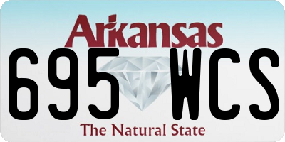 AR license plate 695WCS