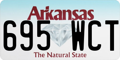 AR license plate 695WCT