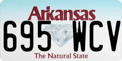 AR license plate 695WCV