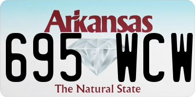 AR license plate 695WCW