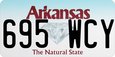 AR license plate 695WCY