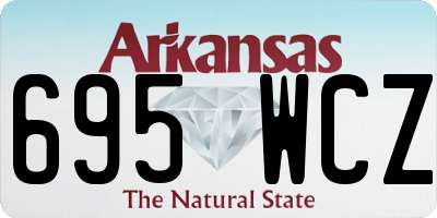 AR license plate 695WCZ