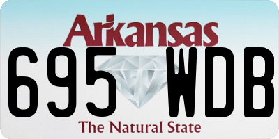 AR license plate 695WDB