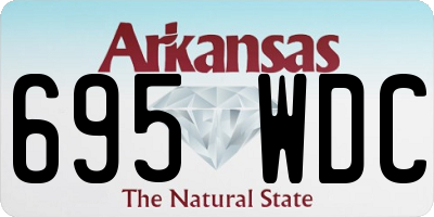 AR license plate 695WDC