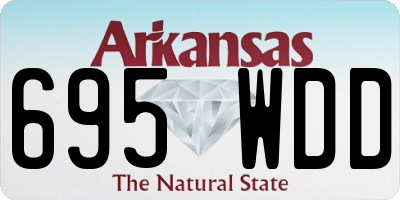 AR license plate 695WDD