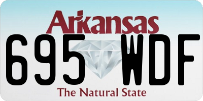 AR license plate 695WDF