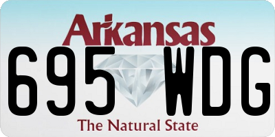 AR license plate 695WDG