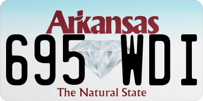 AR license plate 695WDI
