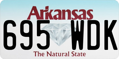 AR license plate 695WDK
