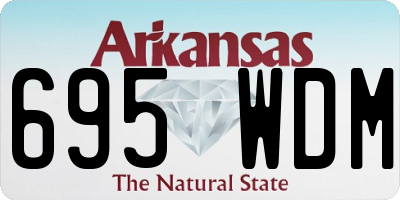 AR license plate 695WDM