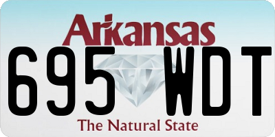 AR license plate 695WDT