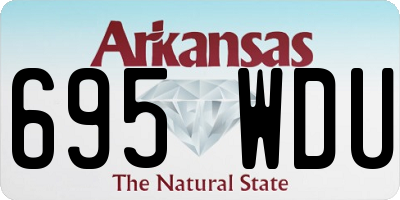 AR license plate 695WDU