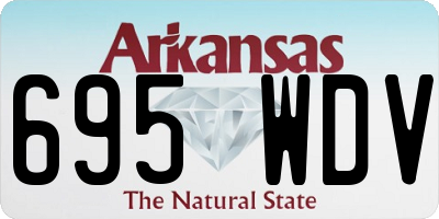AR license plate 695WDV