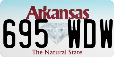 AR license plate 695WDW
