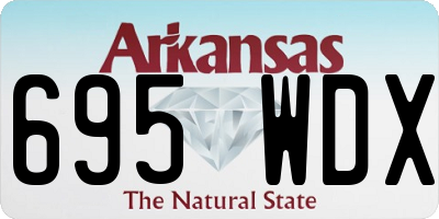 AR license plate 695WDX