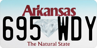 AR license plate 695WDY