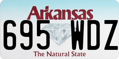 AR license plate 695WDZ