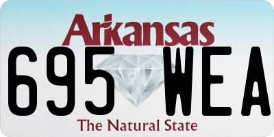 AR license plate 695WEA