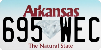 AR license plate 695WEC