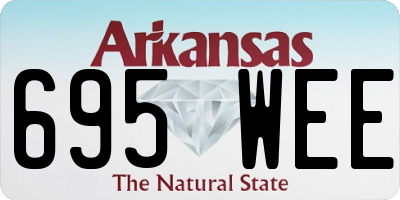 AR license plate 695WEE