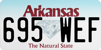 AR license plate 695WEF