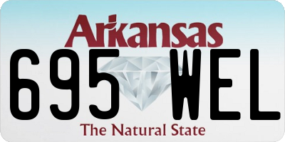 AR license plate 695WEL