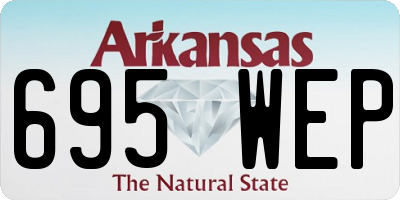 AR license plate 695WEP