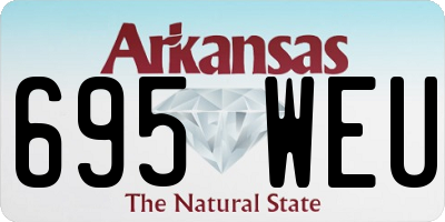 AR license plate 695WEU