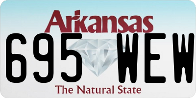 AR license plate 695WEW