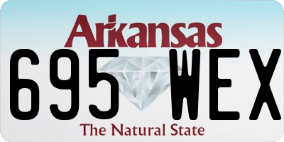 AR license plate 695WEX