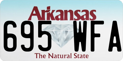 AR license plate 695WFA