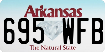 AR license plate 695WFB