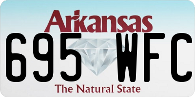 AR license plate 695WFC