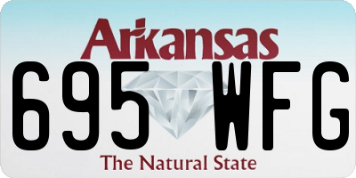 AR license plate 695WFG
