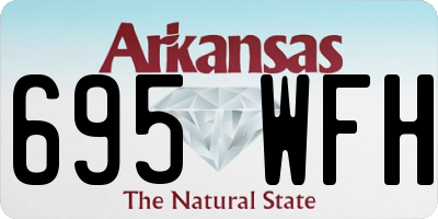 AR license plate 695WFH