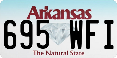 AR license plate 695WFI